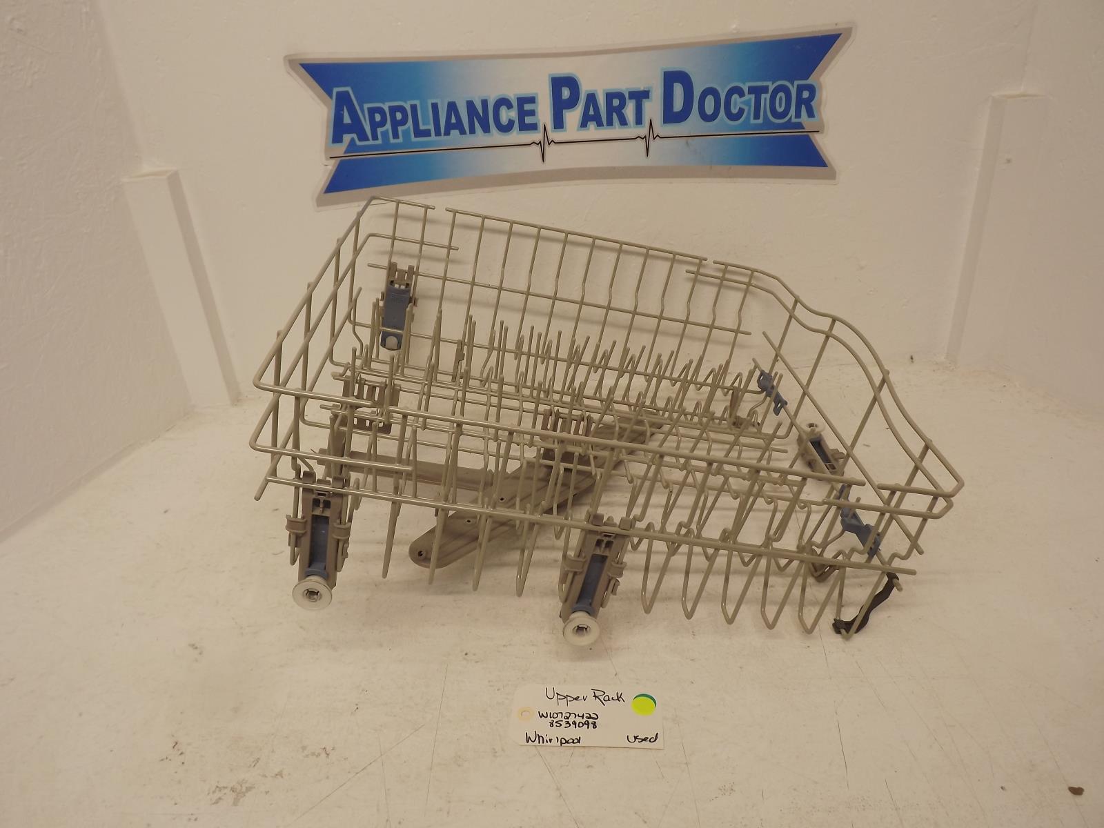 Whirlpool Dishwasher W10727422 8539098 Upper Rack Used Whirlpool Dishwasher W10727422 8539098 Upper Rack Used